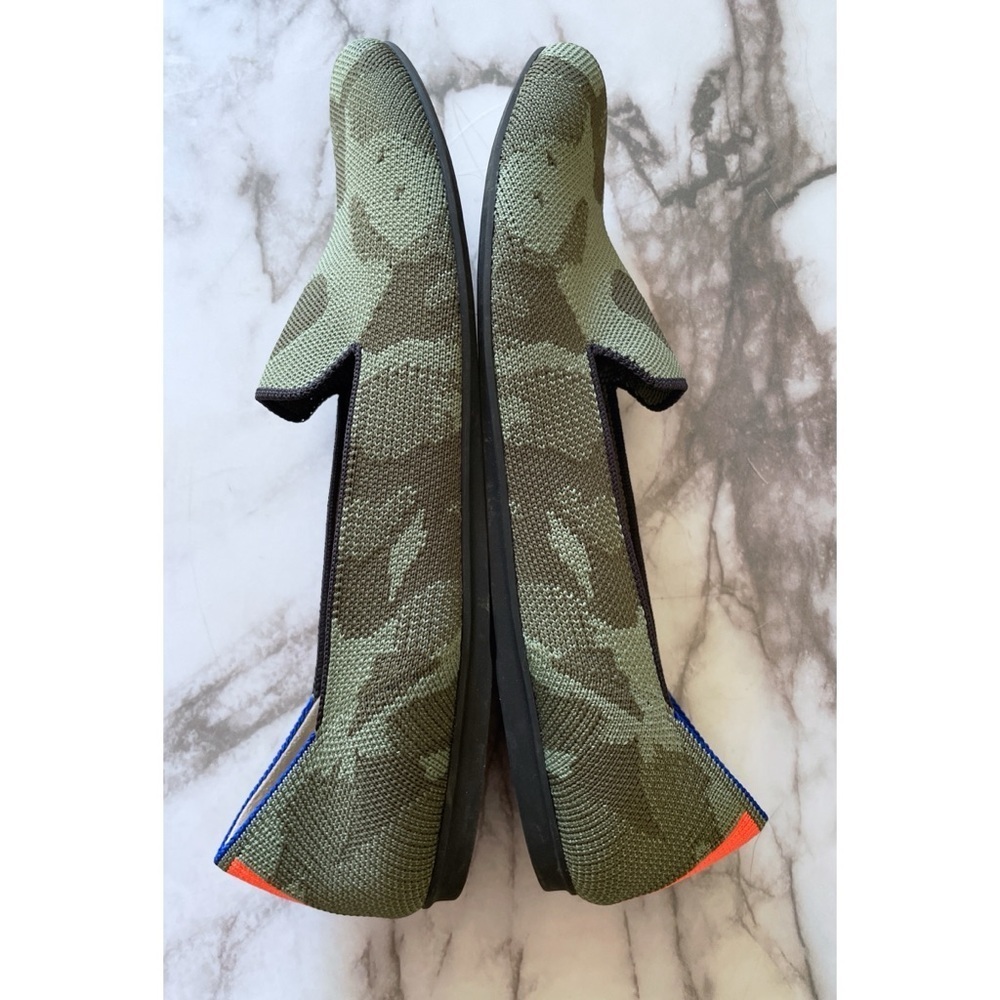 ROTHY'S Olive Camo Camouflage The Loafer Slip on Mules Flats Shoes Size 9​​ - Picture 5 of 12